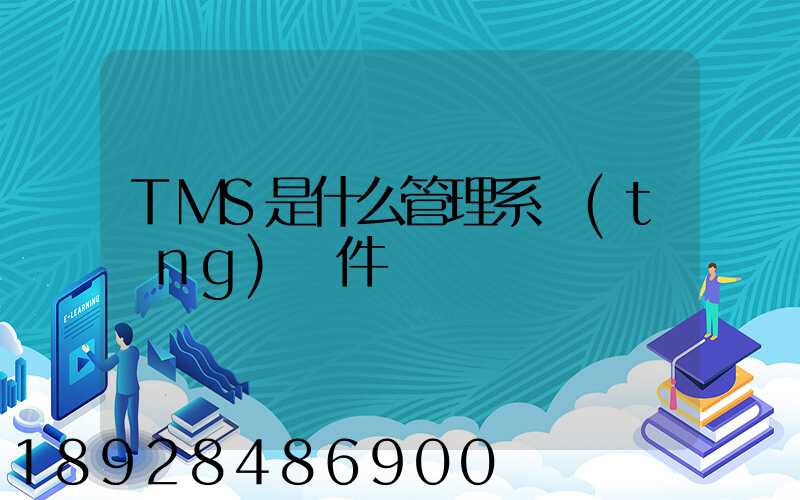 TMS是什么管理系統(tǒng)軟件
