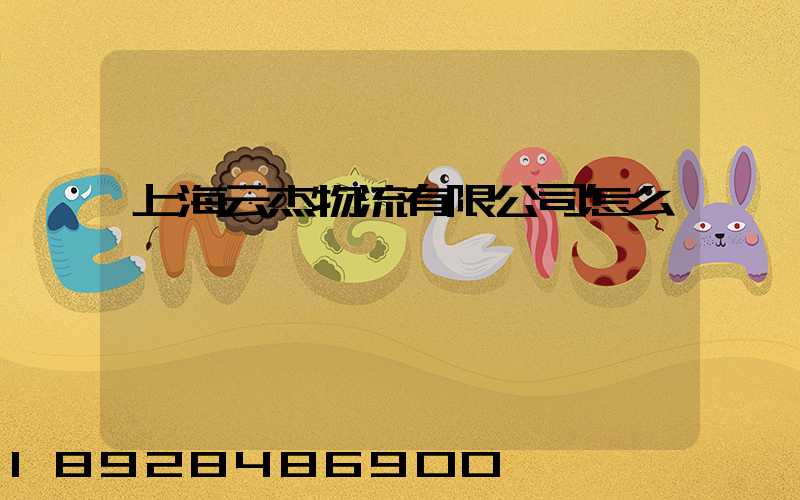 上海云杰物流有限公司怎么樣
