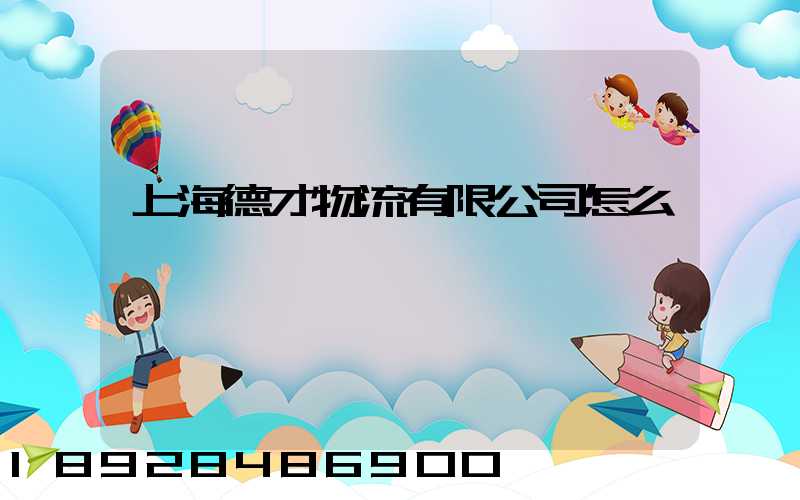 上海德才物流有限公司怎么樣