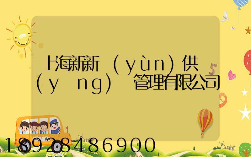 上海新新運(yùn)供應(yīng)鏈管理有限公司