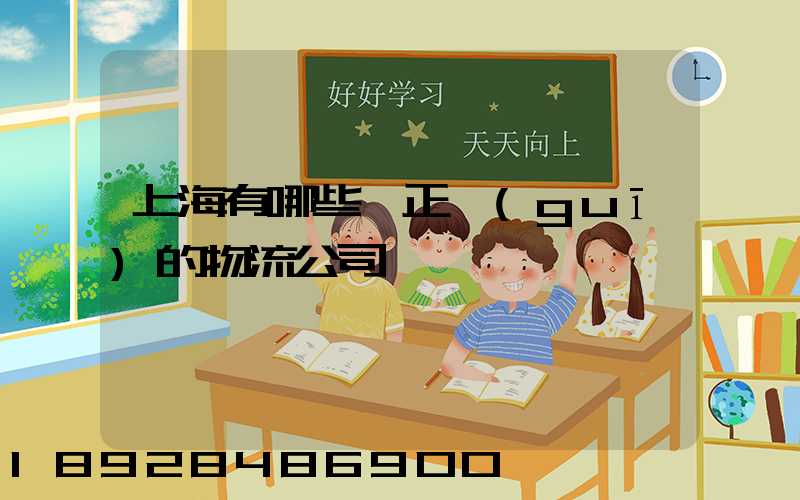 上海有哪些較正規(guī)的物流公司