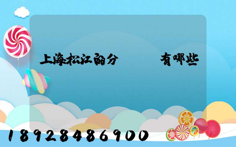 上海松江的分練倉庫有哪些