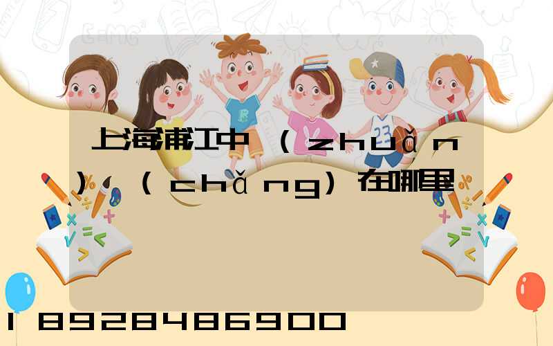 上海浦江中轉(zhuǎn)場(chǎng)在哪里