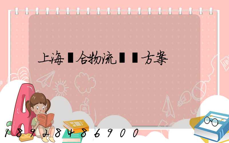 上海綜合物流運輸方案