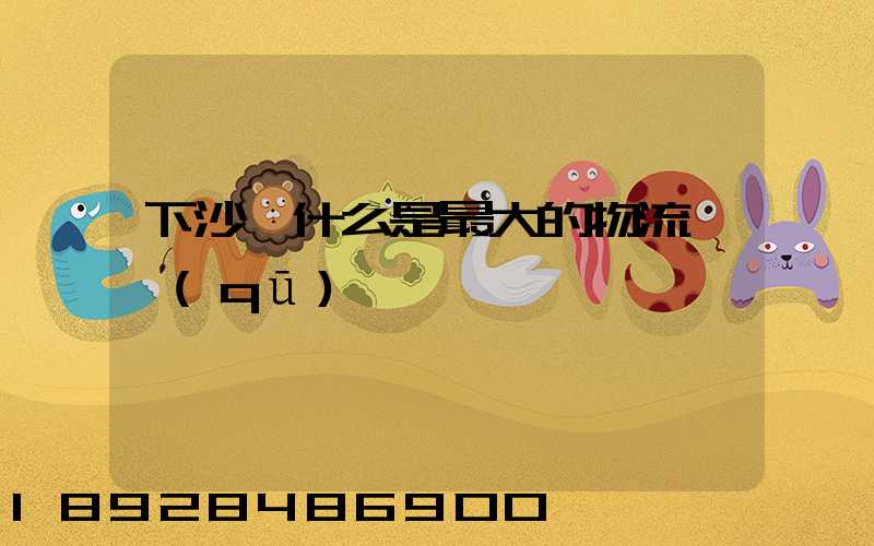 下沙為什么是最大的物流園區(qū)