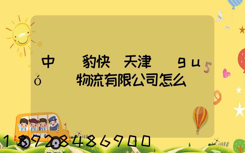 中鐵飛豹快線天津國(guó)際物流有限公司怎么樣
