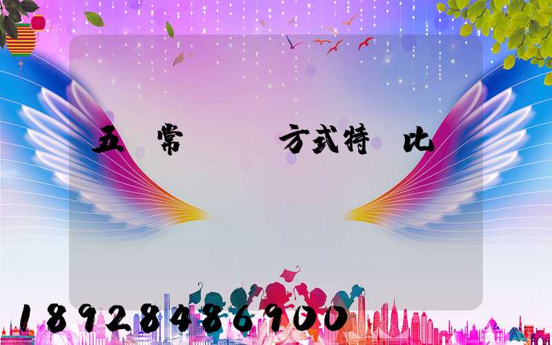 五種常見運輸方式特點比較