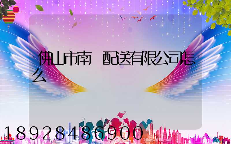 佛山市南鴻配送有限公司怎么樣