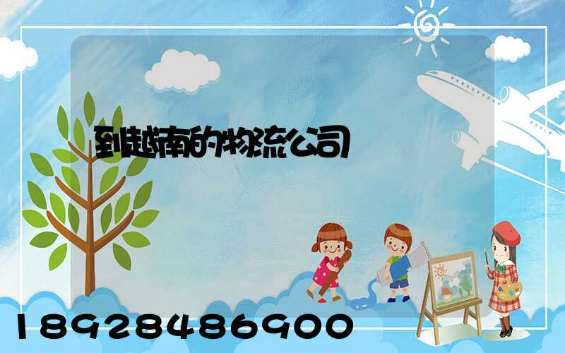 到越南的物流公司