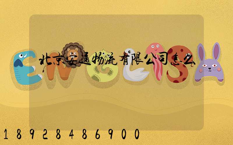 北京安通物流有限公司怎么樣