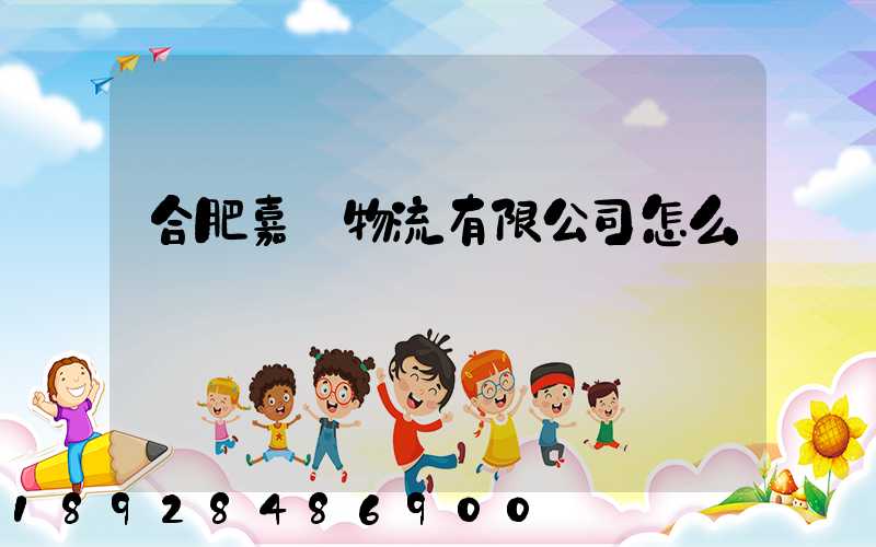 合肥嘉運物流有限公司怎么樣