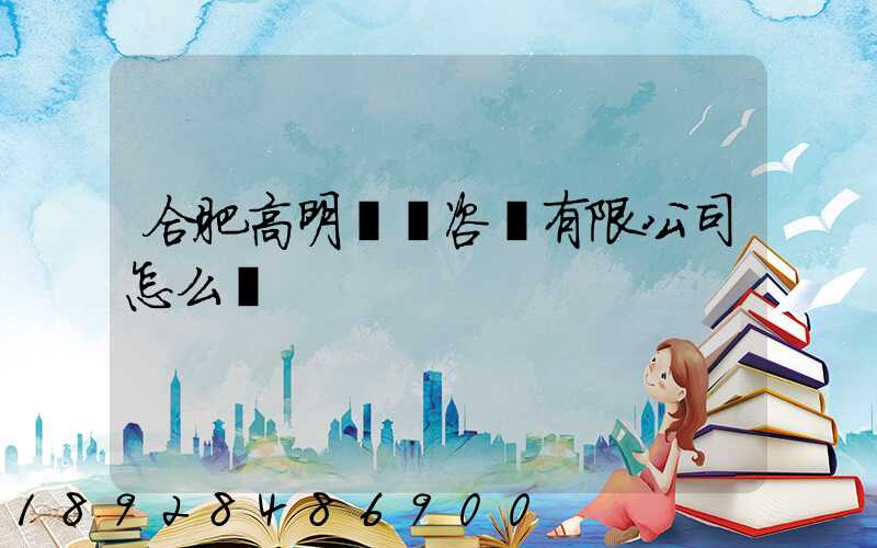 合肥高明貨運咨詢有限公司怎么樣