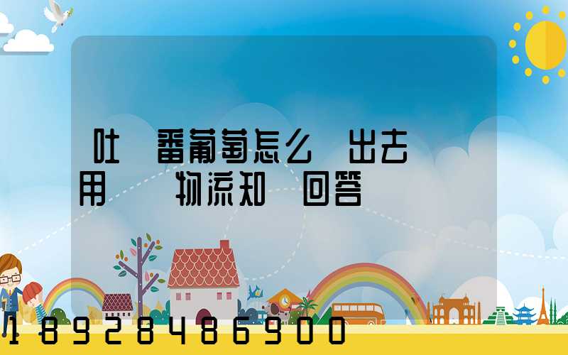 吐魯番葡萄怎么運出去請運用專業物流知識回答