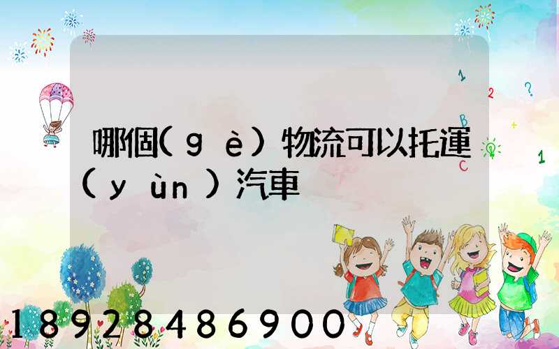 哪個(gè)物流可以托運(yùn)汽車
