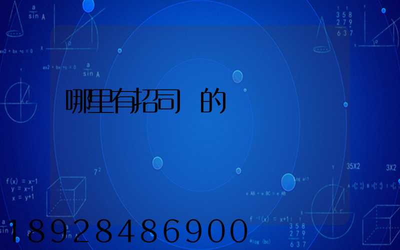 哪里有招司機的