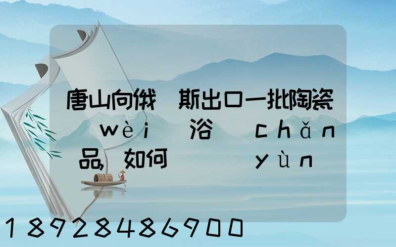 唐山向俄羅斯出口一批陶瓷衛(wèi)浴產(chǎn)品,如何選擇運(yùn)輸方式為什么