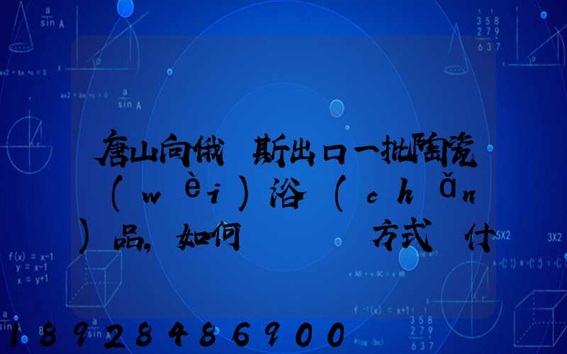 唐山向俄羅斯出口一批陶瓷衛(wèi)浴產(chǎn)品,如何選擇運輸方式為什么