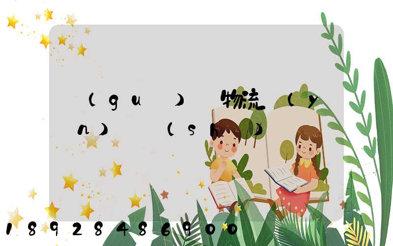 國(guó)際物流運(yùn)輸設(shè)備