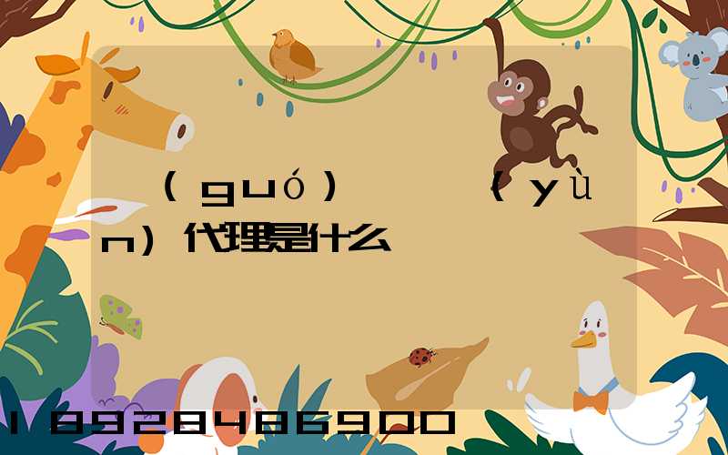 國(guó)際貨運(yùn)代理是什么