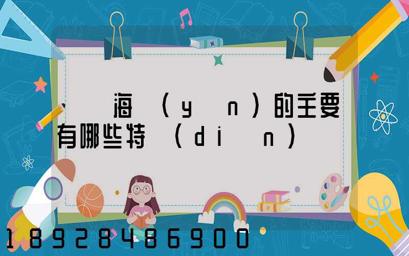 國際海運(yùn)的主要有哪些特點(diǎn)