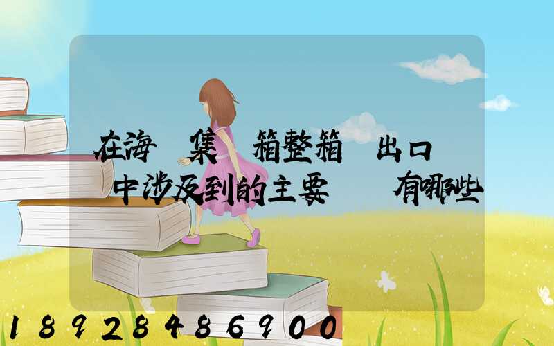 在海運集裝箱整箱貨出口訂艙中涉及到的主要單證有哪些