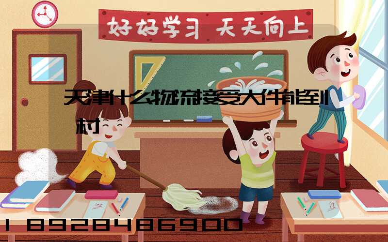 天津什么物流接受大件能到農村