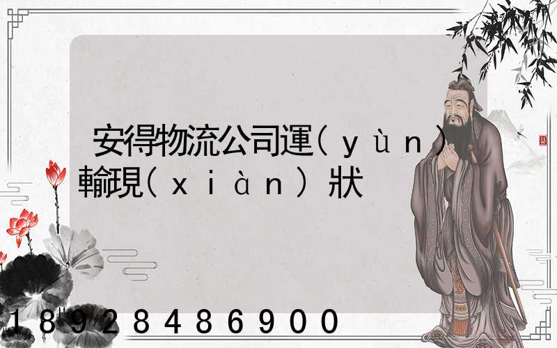 安得物流公司運(yùn)輸現(xiàn)狀