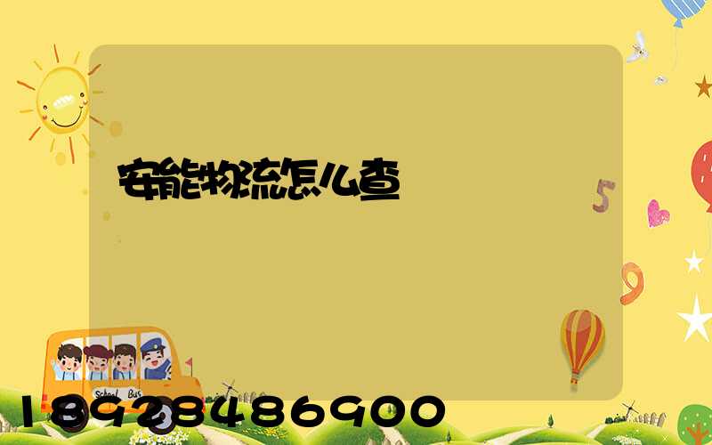 安能物流怎么查