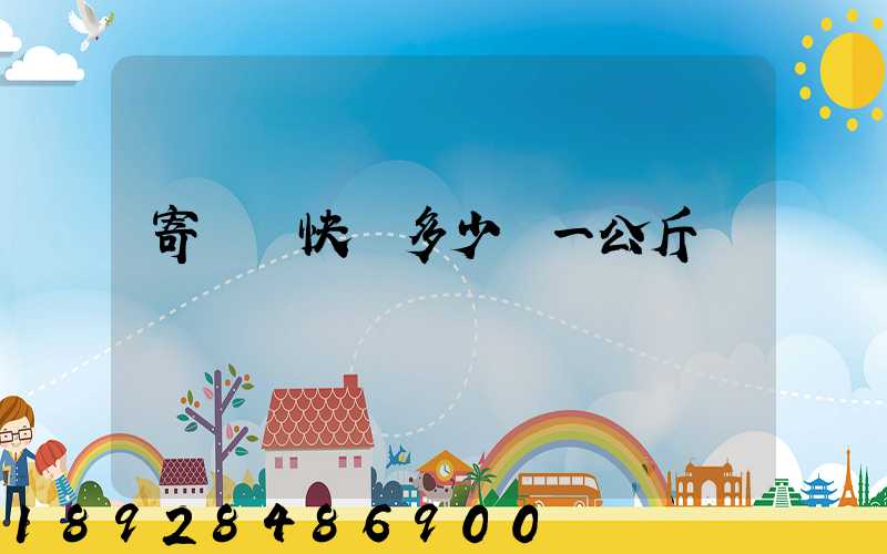 寄國際快遞多少錢一公斤