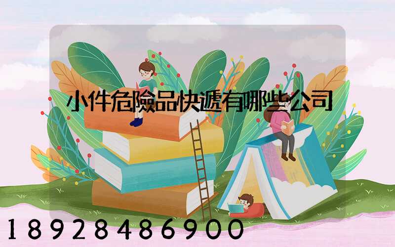 小件危險品快遞有哪些公司
