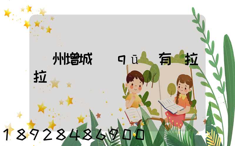 廣州增城區(qū)有貨拉拉嗎