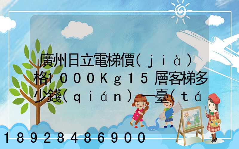 廣州日立電梯價(jià)格1000Kg15層客梯多少錢(qián)一臺(tái)