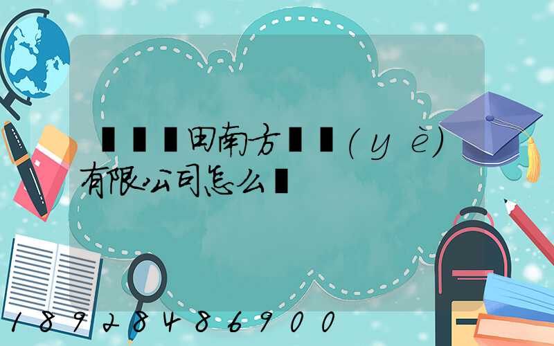 廣東藍田南方實業(yè)有限公司怎么樣