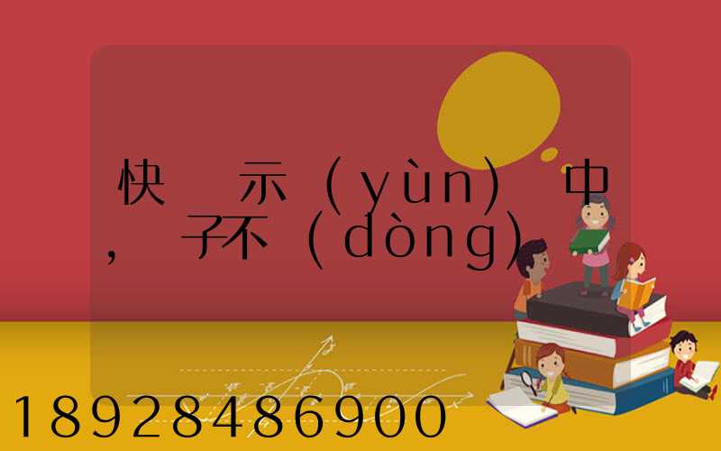 快遞顯示運(yùn)輸中,車子不動(dòng)