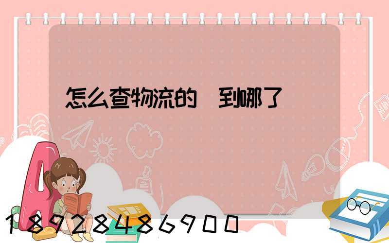 怎么查物流的貨到哪了