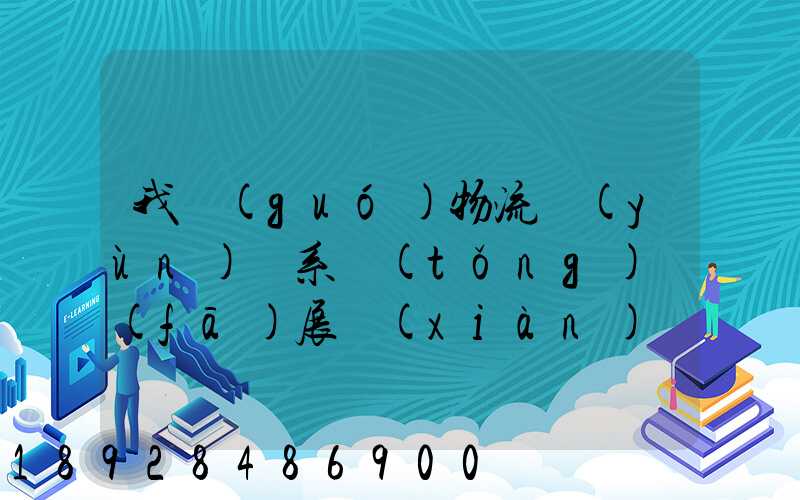 我國(guó)物流運(yùn)輸系統(tǒng)發(fā)展現(xiàn)狀和趨勢(shì)