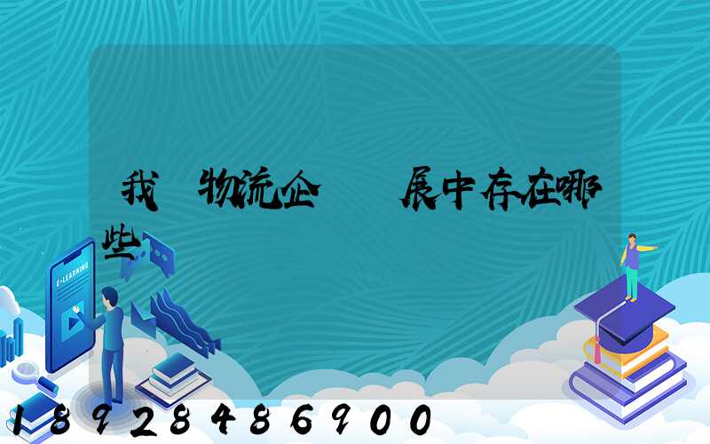 我國物流企業發展中存在哪些問題