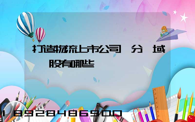 打造物流上市公司細分領域龍頭股有哪些
