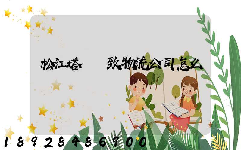 松江塔匯綾致物流公司怎么樣