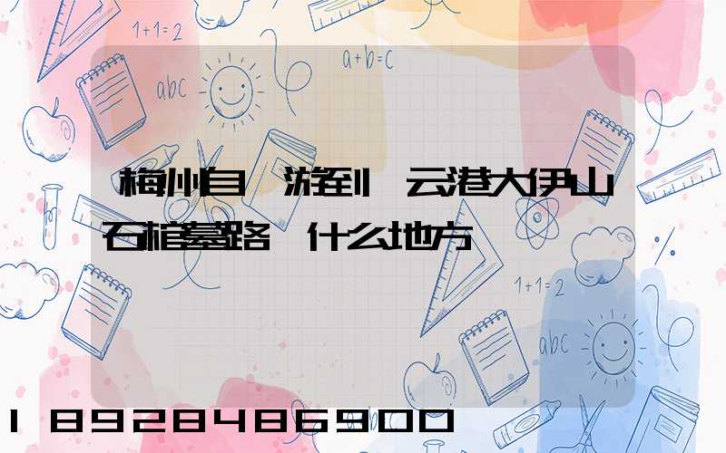 梅州自駕游到連云港大伊山石棺墓路過什么地方