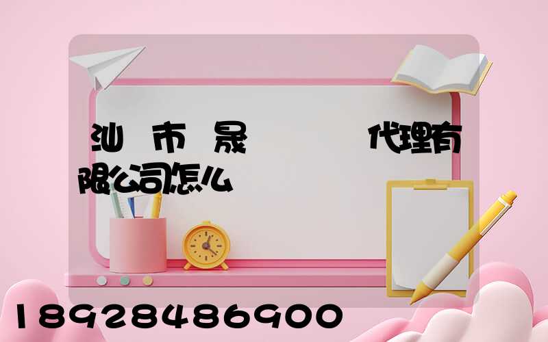 汕頭市聯晟國際貨運代理有限公司怎么樣