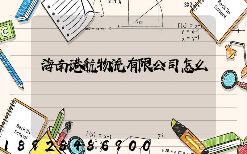 海南港航物流有限公司怎么樣