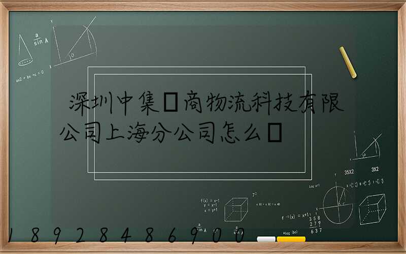 深圳中集電商物流科技有限公司上海分公司怎么樣