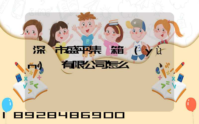 深圳市盛平集裝箱運(yùn)輸有限公司怎么樣