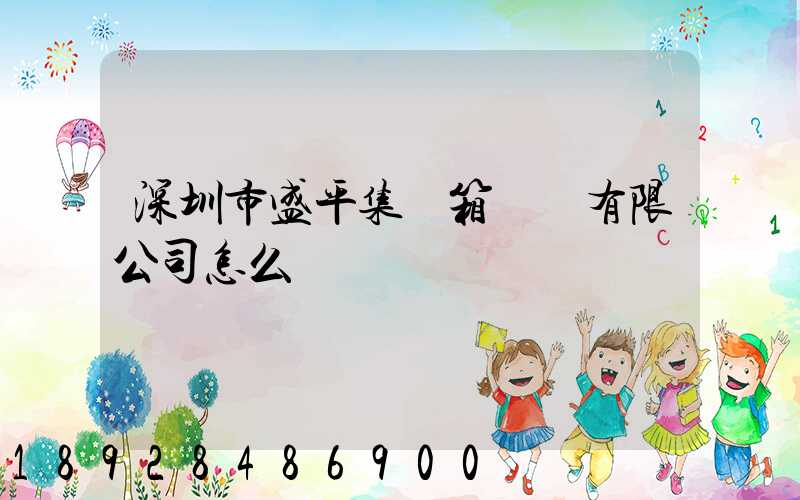 深圳市盛平集裝箱運輸有限公司怎么樣