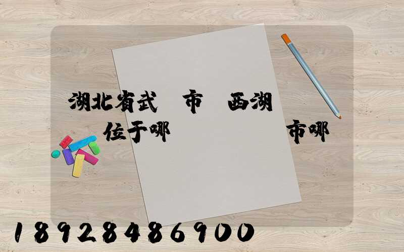 湖北省武漢市東西湖區(qū)位于哪個(gè)市哪個(gè)區(qū)