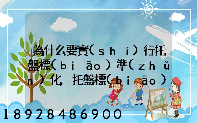 為什么要實(shí)行托盤標(biāo)準(zhǔn)化,托盤標(biāo)準(zhǔn)化的意義(物流方面的)