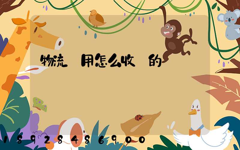 物流費用怎么收費的