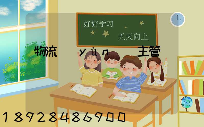 物流運(yùn)輸主管