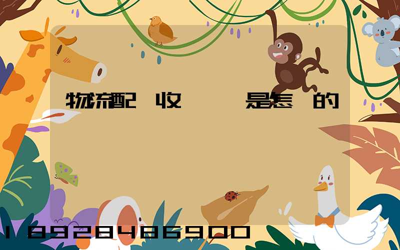 物流配貨收費標準是怎樣的